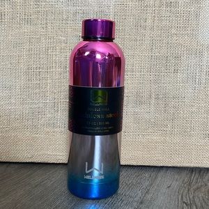 NWT Wellness Double Wall Stainless Steel water Bottle Ombre Rainbow 17 oz